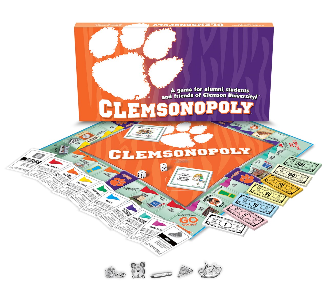Late for the Sky: Clemson University - ClemsonOpoly Monopoly Board Game